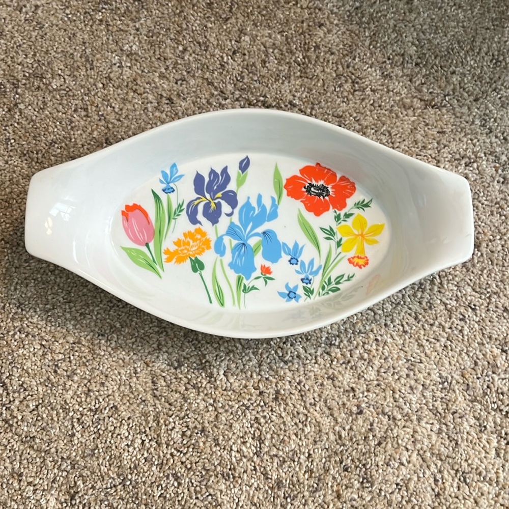 Sigma Primavera Vintage Floral Au Gratin Ovenware